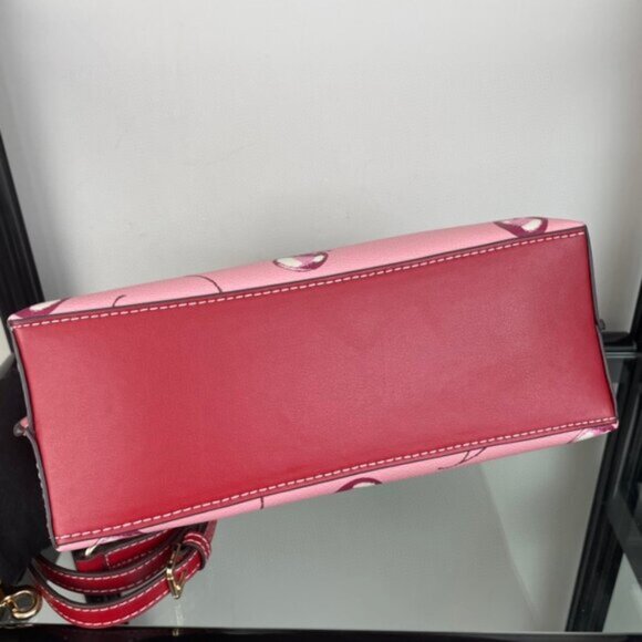 Coach Mollie Tote Bag 25 With Cherry Print - Picture 8 of 9